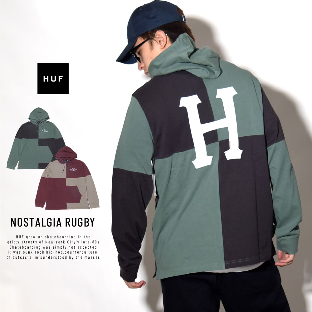 HUF ハフ プルオーバーパーカー NOSTALGIA RUGBY KN00070 HUF ハフ プルオーバーパーカー NOSTALGIA RUGBY KN00070